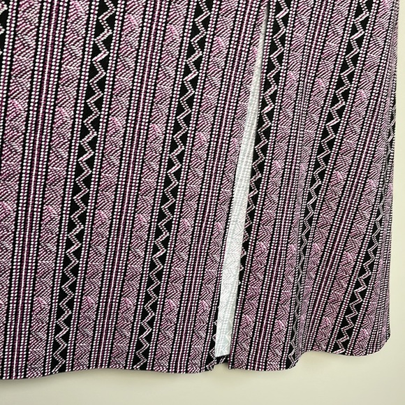 Westport 1962 Pull On  A-Line Geometric  Patterned Maxi Skirt with Slit  Size M - Picture 4 of 10
